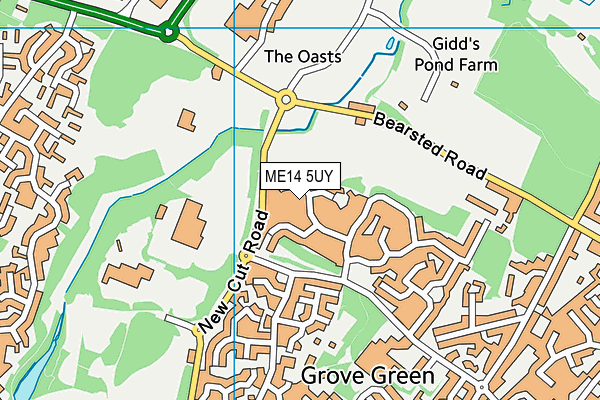 ME14 5UY map - OS VectorMap District (Ordnance Survey)