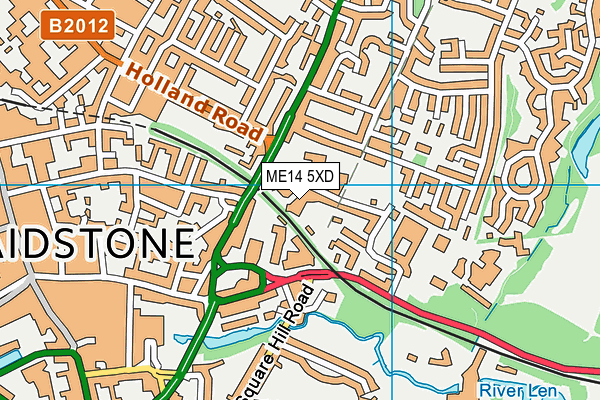 ME14 5XD map - OS VectorMap District (Ordnance Survey) ME14 5XD map - OS VectorMap District (Ordnance Survey)