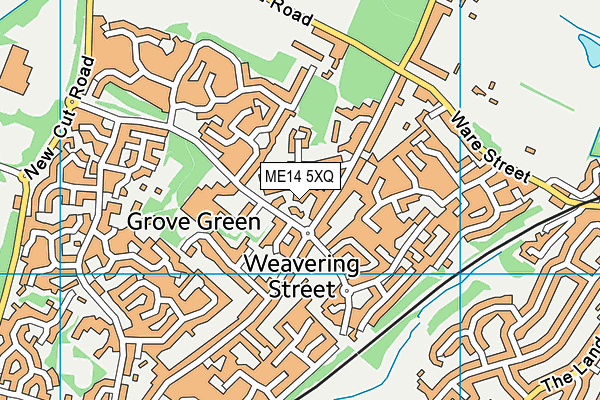ME14 5XQ map - OS VectorMap District (Ordnance Survey) ME14 5XQ map - OS VectorMap District (Ordnance Survey)