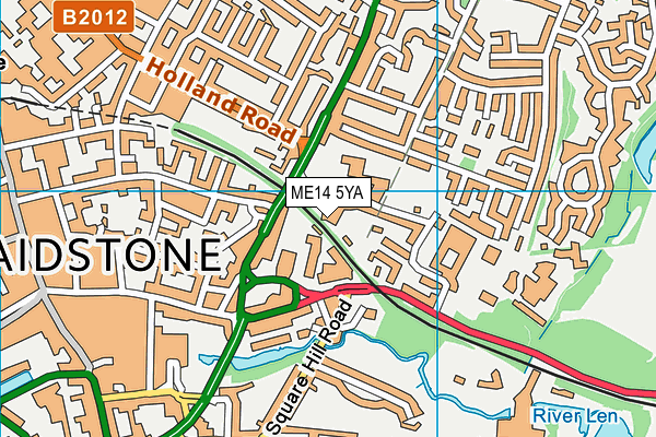 ME14 5YA map - OS VectorMap District (Ordnance Survey) ME14 5YA map - OS VectorMap District (Ordnance Survey)