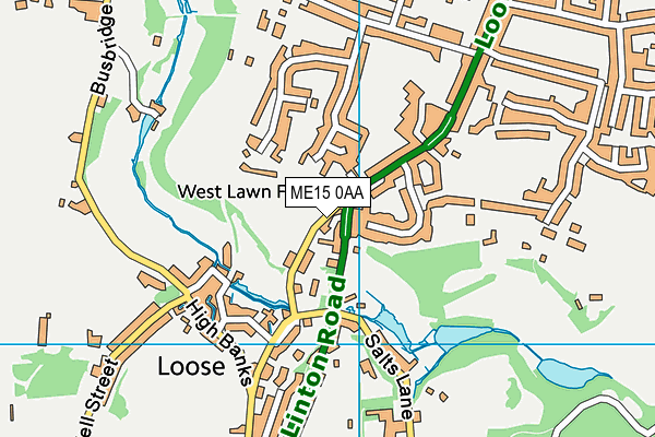 ME15 0AA map - OS VectorMap District (Ordnance Survey) ME15 0AA map - OS VectorMap District (Ordnance Survey)