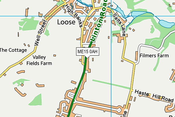 ME15 0AH map - OS VectorMap District (Ordnance Survey) ME15 0AH map - OS VectorMap District (Ordnance Survey)