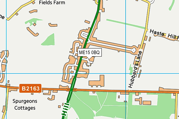ME15 0BQ map - OS VectorMap District (Ordnance Survey) ME15 0BQ map - OS VectorMap District (Ordnance Survey)