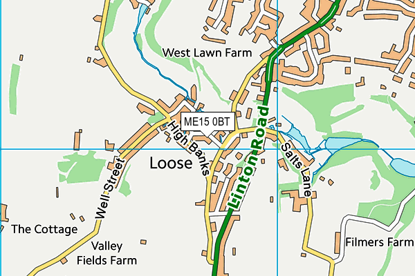 ME15 0BT map - OS VectorMap District (Ordnance Survey) ME15 0BT map - OS VectorMap District (Ordnance Survey)