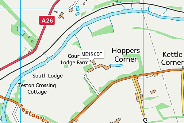 ME15 0DT map - OS VectorMap District (Ordnance Survey) ME15 0DT map - OS VectorMap District (Ordnance Survey)