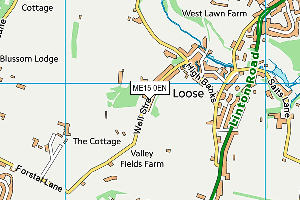 ME15 0EN map - OS VectorMap District (Ordnance Survey) ME15 0EN map - OS VectorMap District (Ordnance Survey)
