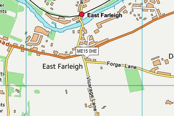ME15 0HE map - OS VectorMap District (Ordnance Survey) ME15 0HE map - OS VectorMap District (Ordnance Survey)
