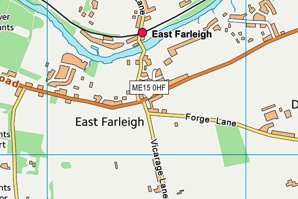 ME15 0HF map - OS VectorMap District (Ordnance Survey) ME15 0HF map - OS VectorMap District (Ordnance Survey)