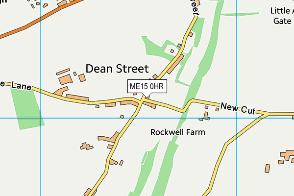 ME15 0HR map - OS VectorMap District (Ordnance Survey)