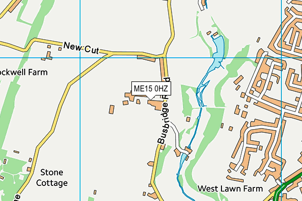 ME15 0HZ map - OS VectorMap District (Ordnance Survey) ME15 0HZ map - OS VectorMap District (Ordnance Survey)
