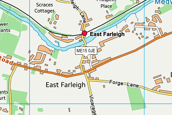 ME15 0JE map - OS VectorMap District (Ordnance Survey) ME15 0JE map - OS VectorMap District (Ordnance Survey)