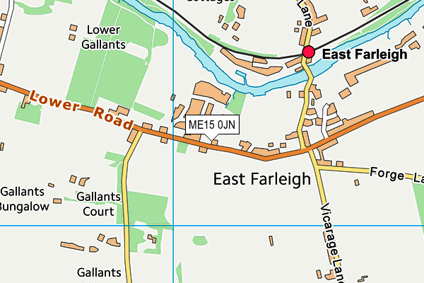 ME15 0JN map - OS VectorMap District (Ordnance Survey) ME15 0JN map - OS VectorMap District (Ordnance Survey)