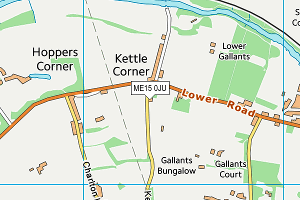 ME15 0JU map - OS VectorMap District (Ordnance Survey) ME15 0JU map - OS VectorMap District (Ordnance Survey)