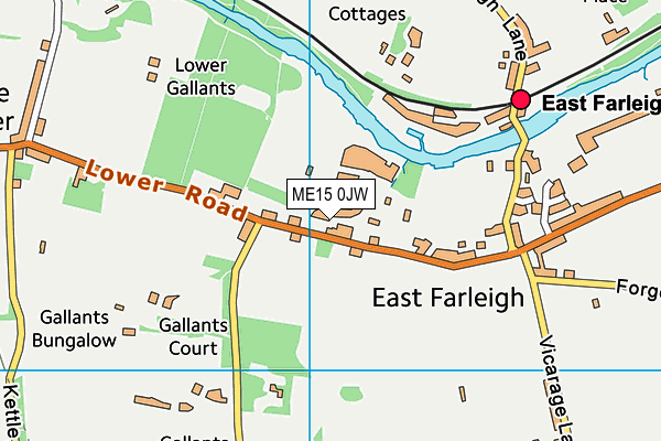 ME15 0JW map - OS VectorMap District (Ordnance Survey) ME15 0JW map - OS VectorMap District (Ordnance Survey)