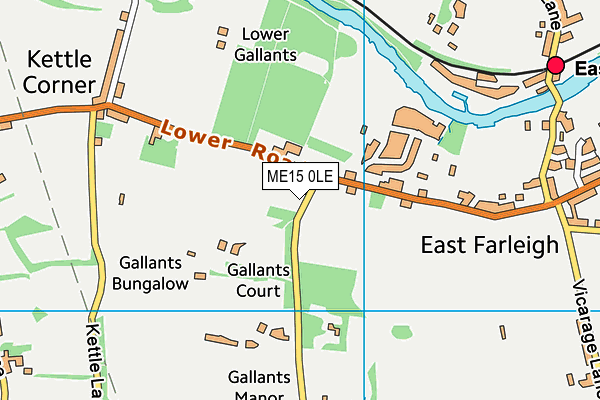 ME15 0LE map - OS VectorMap District (Ordnance Survey)
