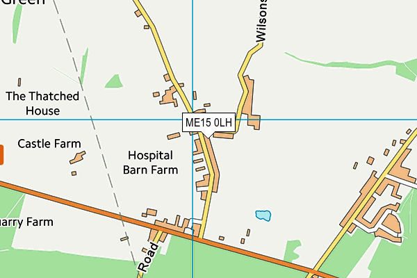 ME15 0LH map - OS VectorMap District (Ordnance Survey) ME15 0LH map - OS VectorMap District (Ordnance Survey)