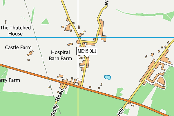 ME15 0LJ map - OS VectorMap District (Ordnance Survey) ME15 0LJ map - OS VectorMap District (Ordnance Survey)