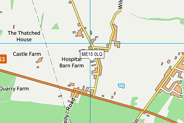 ME15 0LQ map - OS VectorMap District (Ordnance Survey)