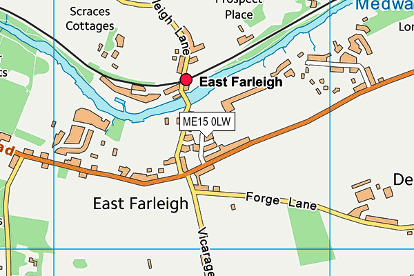 ME15 0LW map - OS VectorMap District (Ordnance Survey)