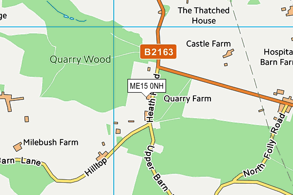ME15 0NH map - OS VectorMap District (Ordnance Survey) ME15 0NH map - OS VectorMap District (Ordnance Survey)