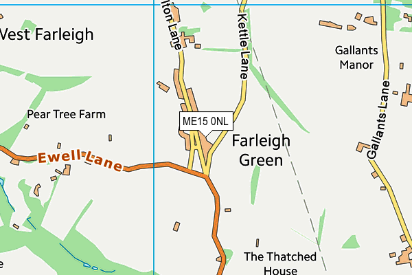 ME15 0NL map - OS VectorMap District (Ordnance Survey) ME15 0NL map - OS VectorMap District (Ordnance Survey)