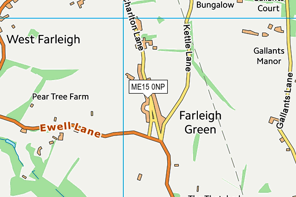 ME15 0NP map - OS VectorMap District (Ordnance Survey)