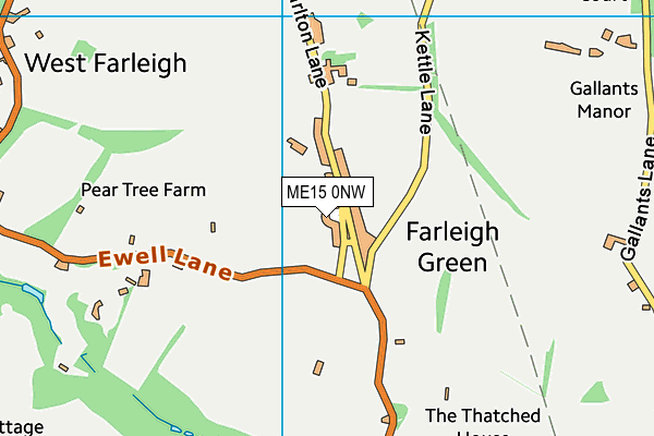 ME15 0NW map - OS VectorMap District (Ordnance Survey)