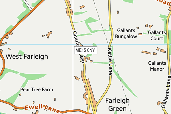 ME15 0NY map - OS VectorMap District (Ordnance Survey) ME15 0NY map - OS VectorMap District (Ordnance Survey)