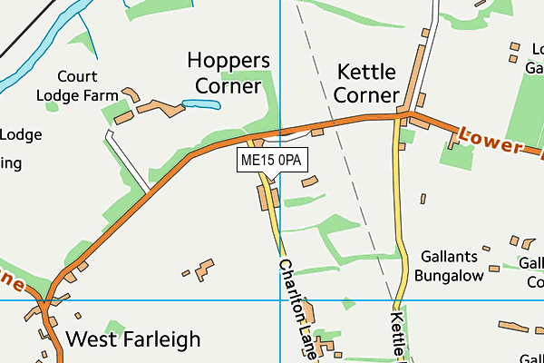 ME15 0PA map - OS VectorMap District (Ordnance Survey) ME15 0PA map - OS VectorMap District (Ordnance Survey)
