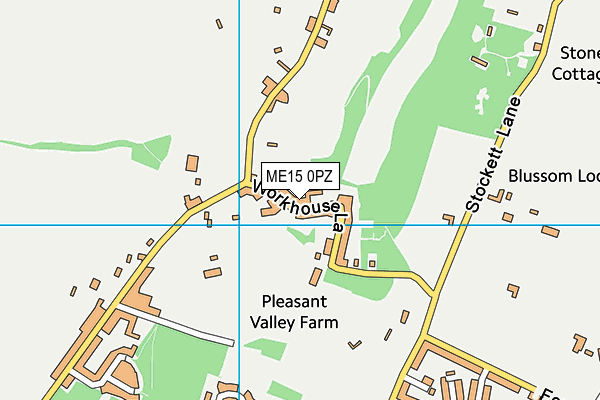 ME15 0PZ map - OS VectorMap District (Ordnance Survey) ME15 0PZ map - OS VectorMap District (Ordnance Survey)