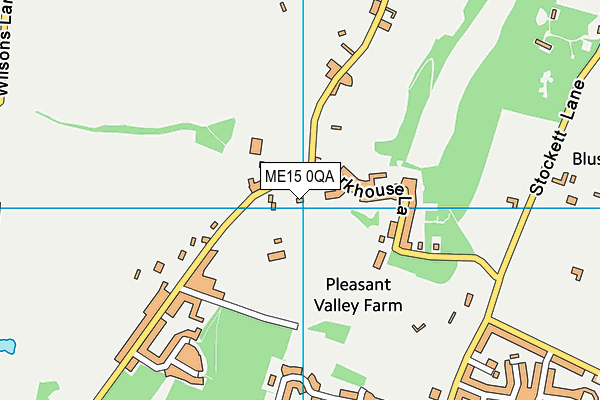 ME15 0QA map - OS VectorMap District (Ordnance Survey) ME15 0QA map - OS VectorMap District (Ordnance Survey)