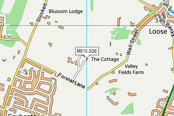 ME15 0QE map - OS VectorMap District (Ordnance Survey)