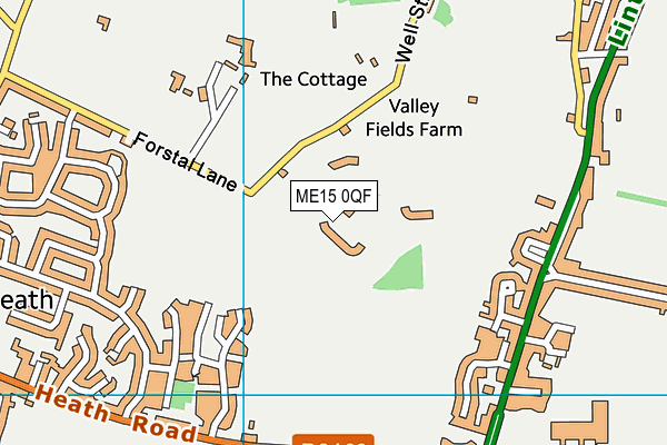 ME15 0QF map - OS VectorMap District (Ordnance Survey) ME15 0QF map - OS VectorMap District (Ordnance Survey)