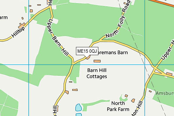 ME15 0QJ map - OS VectorMap District (Ordnance Survey) ME15 0QJ map - OS VectorMap District (Ordnance Survey)