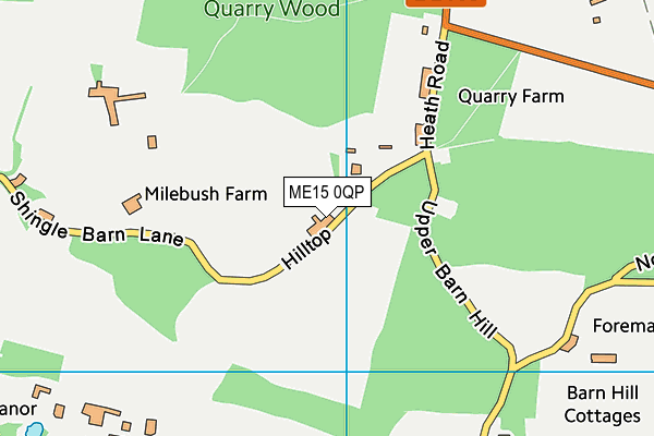 ME15 0QP map - OS VectorMap District (Ordnance Survey) ME15 0QP map - OS VectorMap District (Ordnance Survey)