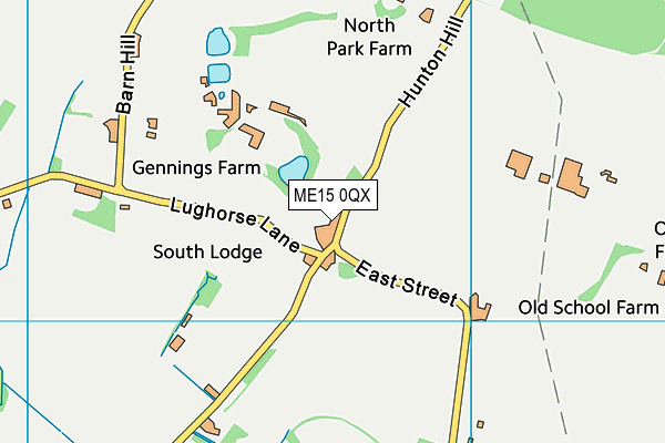 ME15 0QX map - OS VectorMap District (Ordnance Survey) ME15 0QX map - OS VectorMap District (Ordnance Survey)