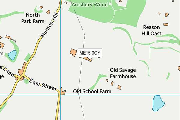ME15 0QY map - OS VectorMap District (Ordnance Survey) ME15 0QY map - OS VectorMap District (Ordnance Survey)