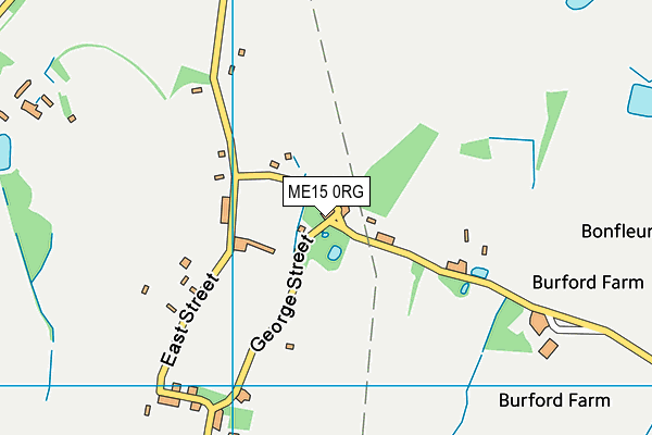 ME15 0RG map - OS VectorMap District (Ordnance Survey) ME15 0RG map - OS VectorMap District (Ordnance Survey)