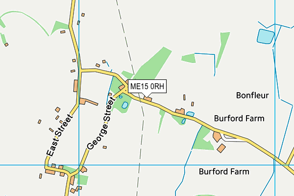 ME15 0RH map - OS VectorMap District (Ordnance Survey) ME15 0RH map - OS VectorMap District (Ordnance Survey)