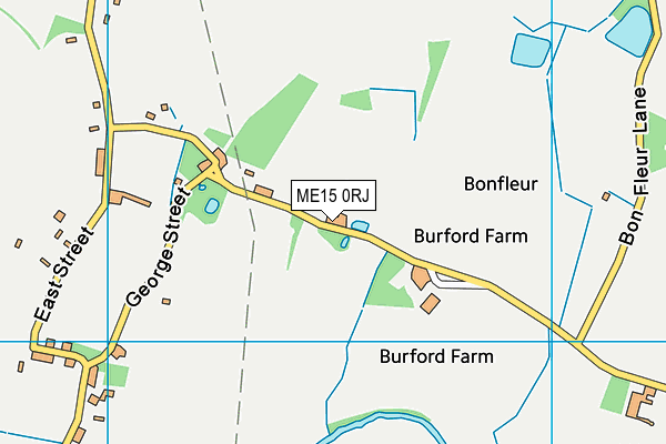 ME15 0RJ map - OS VectorMap District (Ordnance Survey) ME15 0RJ map - OS VectorMap District (Ordnance Survey)
