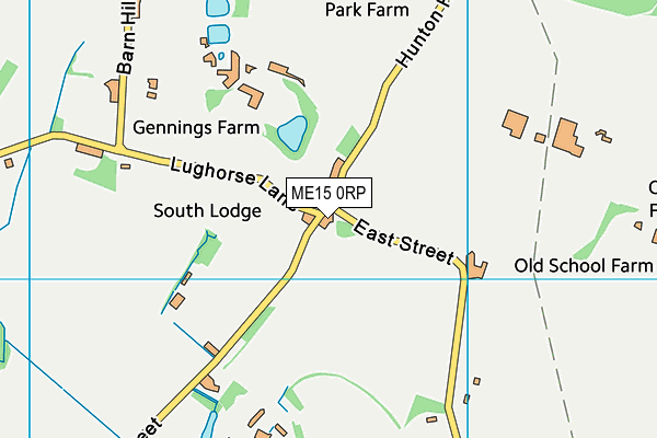 ME15 0RP map - OS VectorMap District (Ordnance Survey)