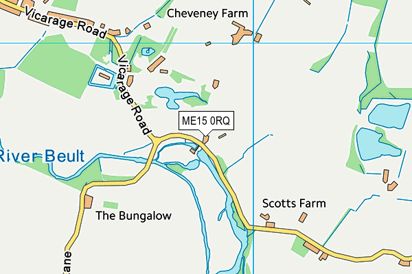 ME15 0RQ map - OS VectorMap District (Ordnance Survey)