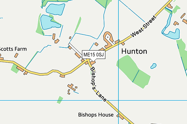 ME15 0SJ map - OS VectorMap District (Ordnance Survey)