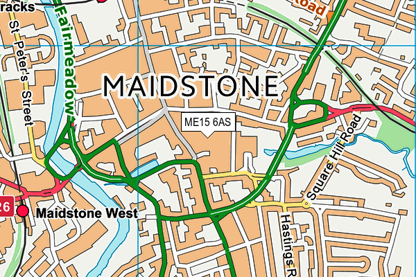 ME15 6AS map - OS VectorMap District (Ordnance Survey) ME15 6AS map - OS VectorMap District (Ordnance Survey)