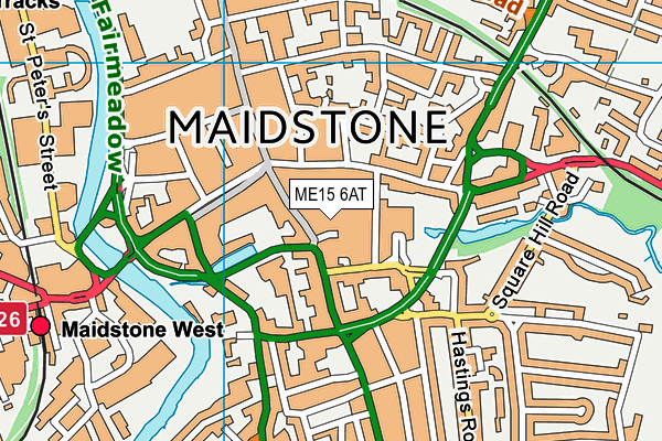 ME15 6AT map - OS VectorMap District (Ordnance Survey) ME15 6AT map - OS VectorMap District (Ordnance Survey)