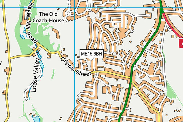 ME15 6BH map - OS VectorMap District (Ordnance Survey) ME15 6BH map - OS VectorMap District (Ordnance Survey)
