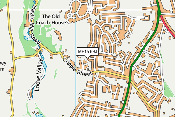 ME15 6BJ map - OS VectorMap District (Ordnance Survey) ME15 6BJ map - OS VectorMap District (Ordnance Survey)