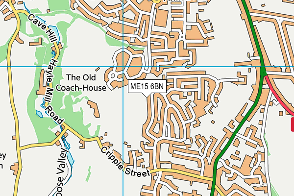 ME15 6BN map - OS VectorMap District (Ordnance Survey) ME15 6BN map - OS VectorMap District (Ordnance Survey)