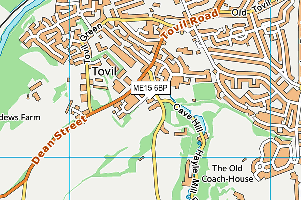 ME15 6BP map - OS VectorMap District (Ordnance Survey) ME15 6BP map - OS VectorMap District (Ordnance Survey)