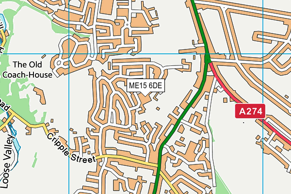 ME15 6DE map - OS VectorMap District (Ordnance Survey) ME15 6DE map - OS VectorMap District (Ordnance Survey)